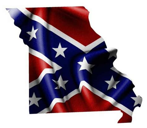 Rebel Flag Missouri Shaped Sticker - Pro Sport Stickers