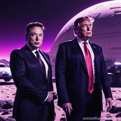 Trump and Musk on Mars Expedition | Stable Diffusion Online