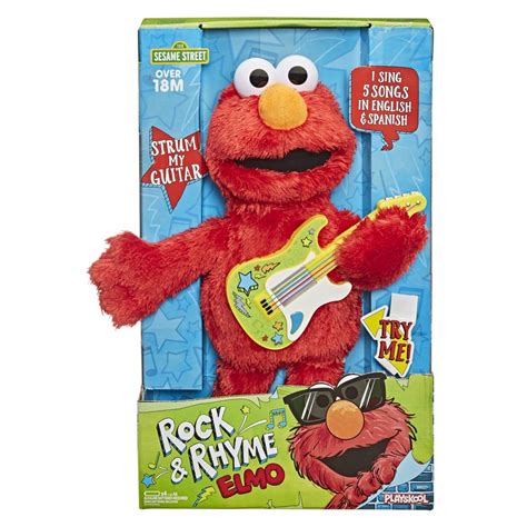 Sesame Street Rock And Rhyme Elmo Talking Singing 14 Inch Plush Toy