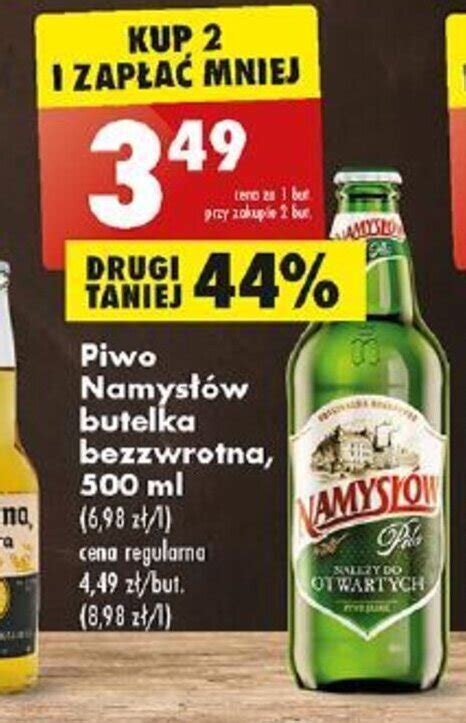 Promocja Piwo Namys W Ml W Biedronka