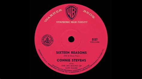 Sixteen Reasons Connie Stevens Original Stereo Youtube