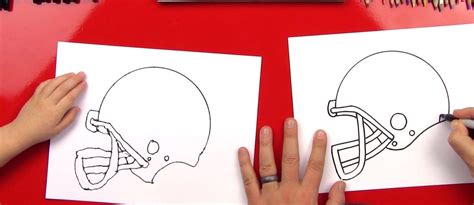 How To Draw A Football Helmet Art For Kids Hub Art For Kids Hub