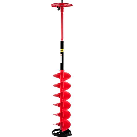 VEVOR Ice Drill Auger, 8" Diameter Nylon Ice Auger, 39" Length Ice ...