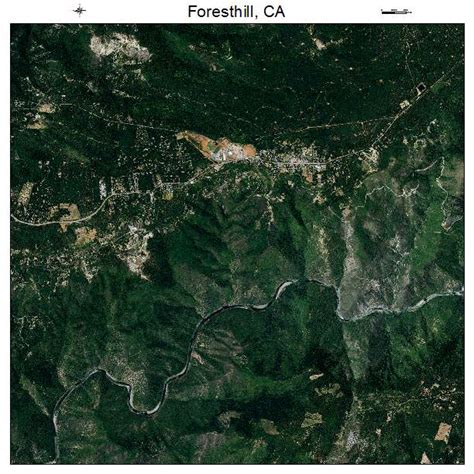 Aerial Photography Map of Foresthill, CA California