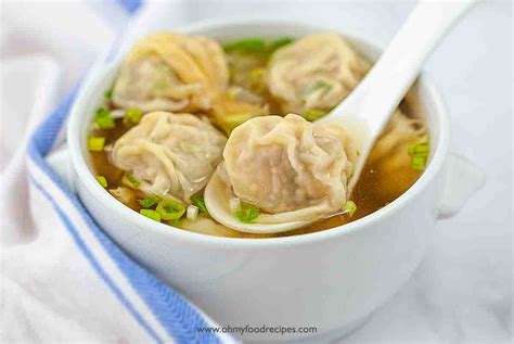 Wonton Soup Oh My Food Recipes