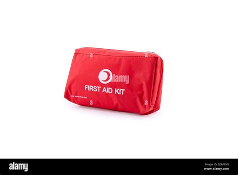 First Aid Kit Isolated On White Background Stock Photo Alamy