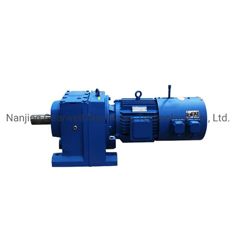 Foot Mounted Coaxial Gear Motor Reducer Three Phase Electric Motor