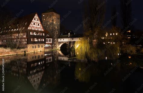 Nuremberg Hangman S House Hangman S Bridge Over The Pegnitz River And