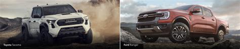 Toyota Tacoma Vs Ford Ranger Side By Side