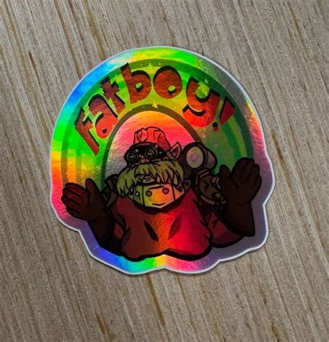 Fan Art DRG FATBOY Overclock Holographic Vinyl Sticker Laptop Decal Etsy