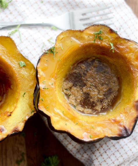 Baked Acorn Squash With Brown Sugar And Butter Recipe Diaries