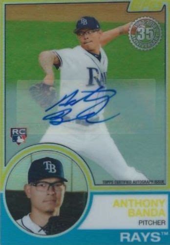 Topps Anthony Banda Baseball Autographed Trading Card Baseball