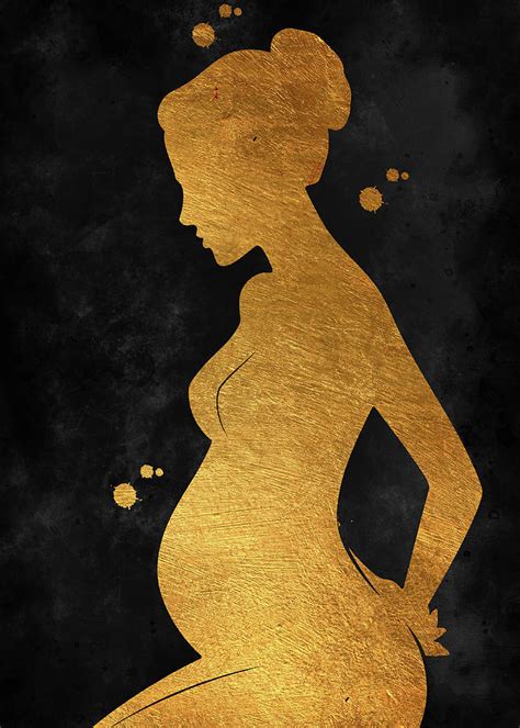 Watercolors Pregnancy Painting Print Pregnant Woman Watercolor Poster