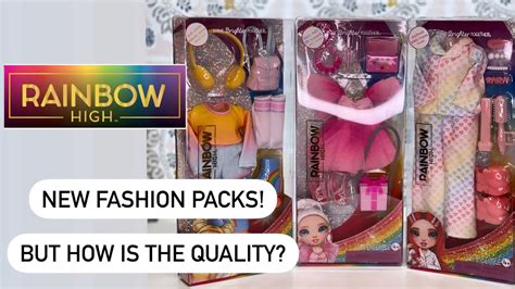 New Rainbow High Fashion Packs Unboxing And Review YouTube