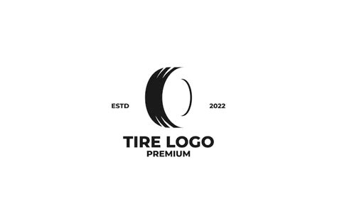 Premium Vector Flat Tire Logo Design Vector Illustration