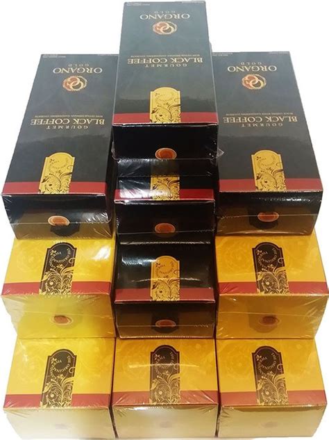 Mix Pack 10 Organo Gold 5 Gourmet Black Coffee 5 Gourmet Cafe