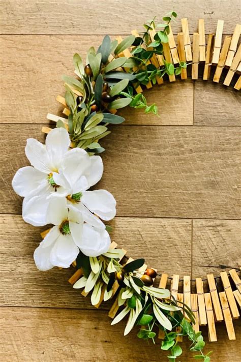 Dollar Tree Clothespin Wreath Juggling Act Mama