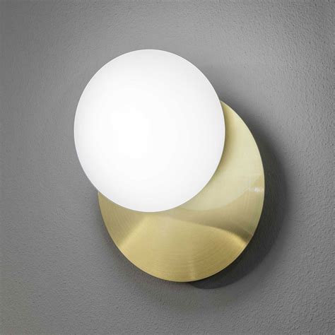 Ninfea Ap Circle Contemporary Wall Light Brass