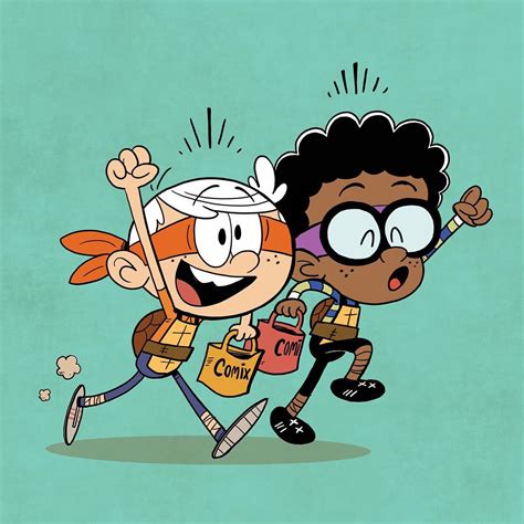 Image Clyde Mcbride And Lincoln In Tmnt Costumes From The Loud House The Loud House