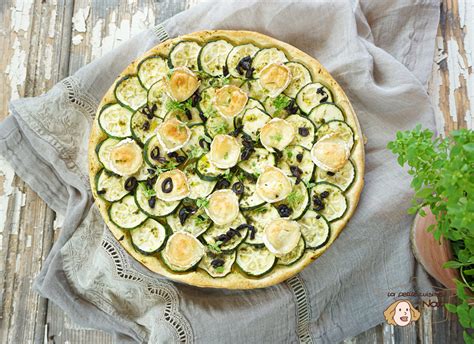 Tarte aux courgettes et au fromage de chèvre 4 personnes