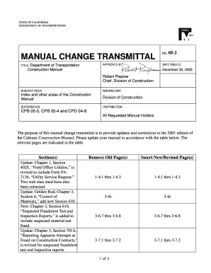 Fillable Online Dot Ca Remove Old Page S Caltrans State Of