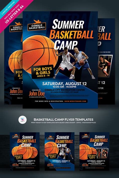 Basketball Camp Flyer - Corporate Identity Template | Free brochure ...