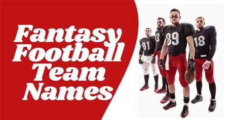 470+ Fantasy Football Team Names Unique Creative & Funny