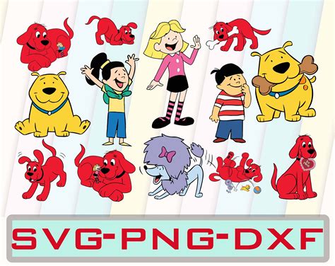 Clifford The Big Red Dog Svg Clifford Svg Clifford Red Dog Etsy