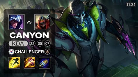 Canyon Zed Jungle Vs Talon KR Challenger PreSeason 12 Patch 11 24