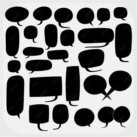 Ручно нарисованный черный контур чат пузырь | Премиум векторы