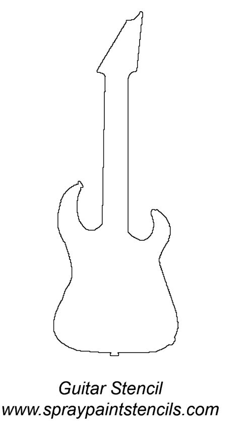 Guitar Cut Out Template Williamson Ga Us