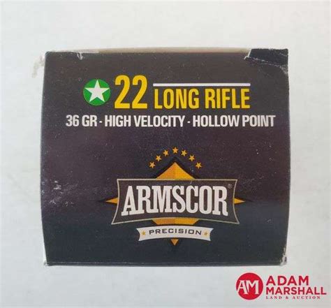 Armscor Precision 22 Lr High Velocity 36 Gr Hp 10 X 50 Box Of 500 Adam Marshall Land