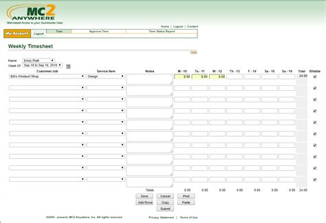 Connect Anywhere Timesheets With Quickbooks Online Intuit