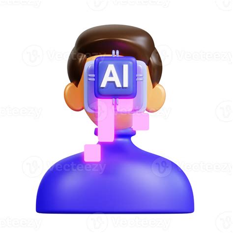 Artificial Intelligence 3d Icon 27193099 Png