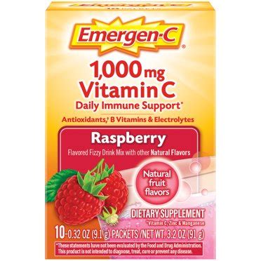 Emergen-C Variety Pack Dietary Supplement Drink Mix with 1000mg Vitamin ...