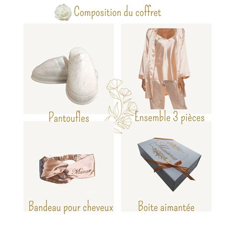 Coffret Peignoir Avec Pantalon Nude Oufleurcrea