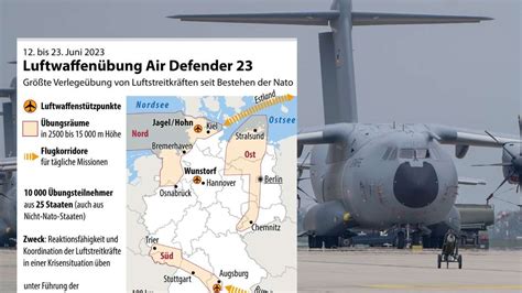 Air Defender 23 beginnt Übungsluftraum über Südwesten gesperrt