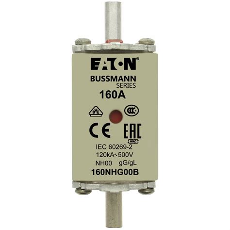 Eaton Bussmann Serie Laagspanning NH Zekering 160NHG00B Overview Eaton