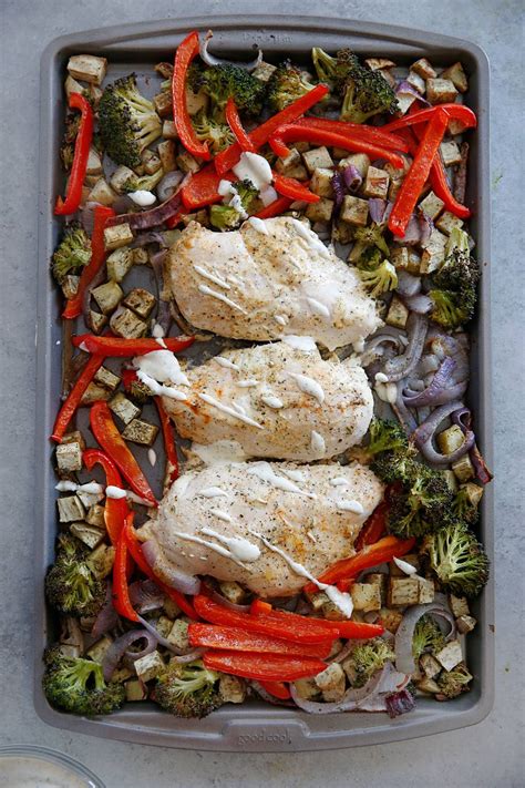 Sheet Pan Ranch Chicken And Vegetables Lexis Clean Kitchen