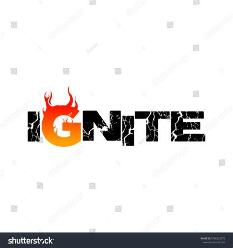 Simple Ignite Logo Design Vector Stock Vector (Royalty Free) 1596925579 ...