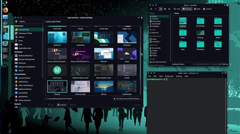 Looking At Some Kde Plasma Desktop Themes Youtube