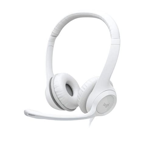 Logitech H390 Stereo Headset With Noise Cancelling Mic White Setra