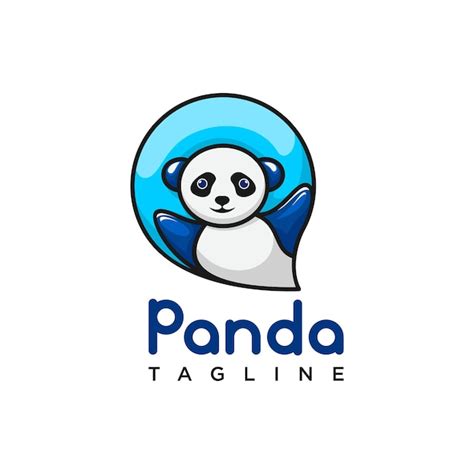 Premium Vector Cute Panda Logo Design Vector