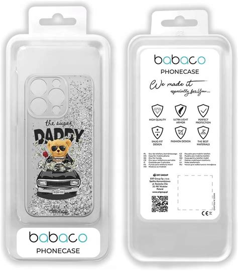 Babaco Etui Do Apple Iphone 13 Teddy Sugar Daddy 001 Płynny Brokat