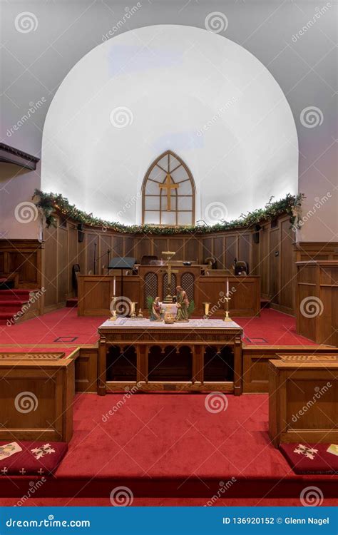 Grace United Methodist Church Altar Editorial Photography - Image of ...