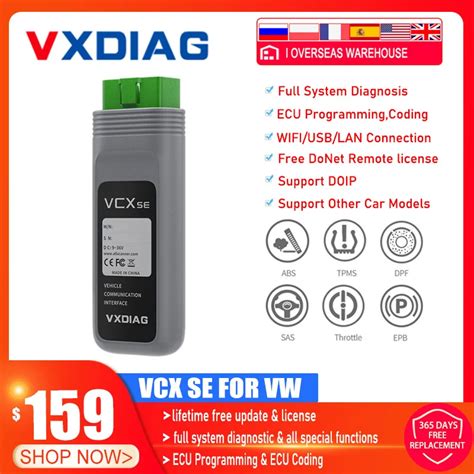 VXDIAG VCX SE For VW DOIP OBD2 Diagnosis Scanner WIFI Car Mechanical