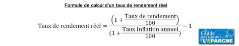 Inflation Comment Calculer Le Rendement R El D Un Placement Guide