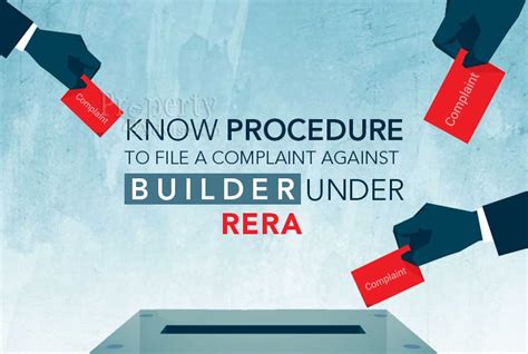 Infographic Procedure To File A Complaint Against Builder Under RERA