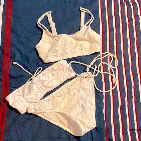 Broderie White Eyelet Bikini Set Gem
