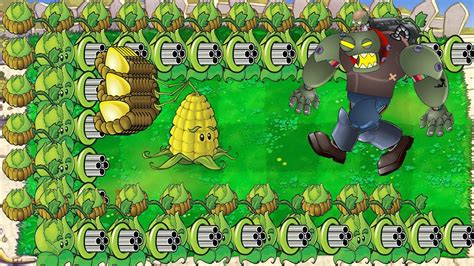 Cob Cannon Vs 99 Kernel Pult Vs 99 Cabbage Pult Vs All Zombies Vs Giga